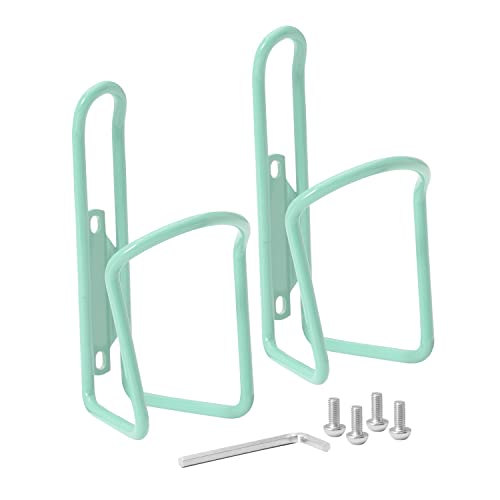 BW USA Aluminum Bike Water Bottle Cages – Great for MTB and Road Bicycles – 2 Pack - Seafoam