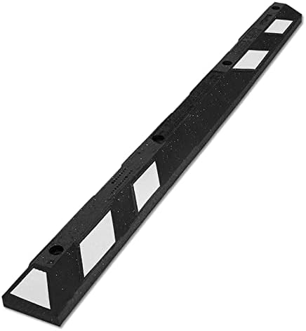 SmartSign Rubber Parking Curb with Reflective Stripe, 72"