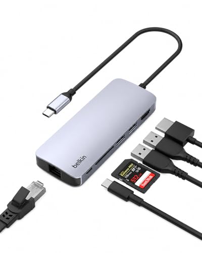 Belkin USB-C Hub 6 in 1 100W PD 4K HDMI, Ethernet & SD - image 1