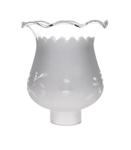 B&P Lamp 8550ALS 1 5/8 Inch Fitter Colonial Style Frosted And Etched Design Glass Lamp Shade thumb #2