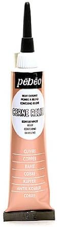 Pebeo Vitrail Cerne Relief copper 20 ml [PACK OF 3 ]