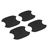 SK CUSTOM Universal TPU 3D Carbon Fiber Texture Door Handle Anti Scratch Protector Sticker Compatibl