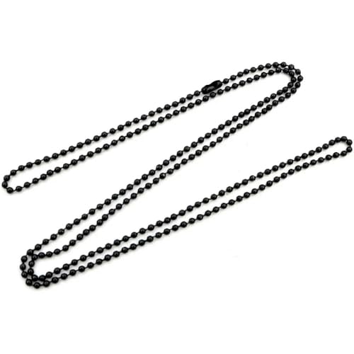 HtoxinDian Cadenas de Bolas de Varios tamaños 5 Piezas, Conectores chapados en Plata, Bronce Dorado y bandejas de Base con dijes 1,5-2,4 mm.