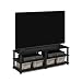 Furinno Turn-S-Tube No Tools 3-Tier Entertainment TV Stands, Espresso/Black