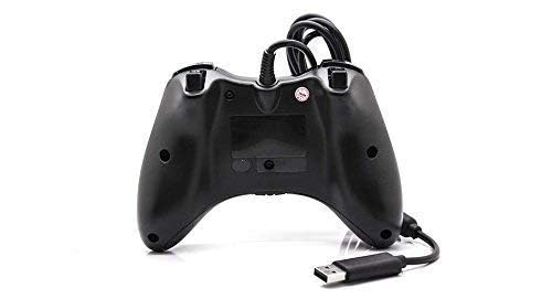Image of GET IN THE GAME Wired Controller for Xbox 360 | USB Gamepad Joystick with Dual Vibration | Compatible with Xbox 360, & Windows 7 /8 /10 /11 PC | Ergonomic Design, Plug & Play (Black)