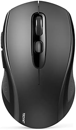 Bluetooth Wireless Mouse, 3 Modes Bluetooth 5.0 & 3.0 Mouse 2.4G Wireless Portable Optical Mouse With USB Nano Receiver, 2400 DPI For Laptop, Macbook, PC, Windows, Android, OS System (Black)