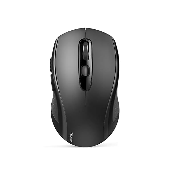 TECKNET Bluetooth Mouse, Wireless Mouse Bluetooth for Laptop 2-in-1(BT 5.0/3.0+2.4Ghz) Computer Mouse, Portable PC Mouse Wireless with USB Receiver for Mac, Compatible with MacBook Pro Air Chromebook