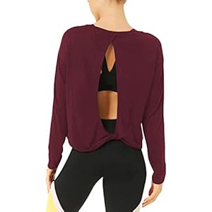Bestisun Long Sleeve Workout Shirts Yoga Dance Top...