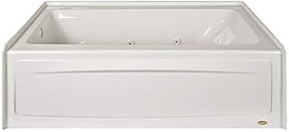 Jacuzzi J1S6032WRL1XXW 60" x 32" Signature Three-Wall Alcove Whirlpool Bathtub with 6 Jets