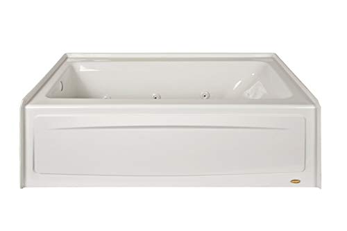Jacuzzi J1S6032WRL1XXW 60" x 32" Signature Three-Wall Alcove Whirlpool Bathtub with 6 Jets