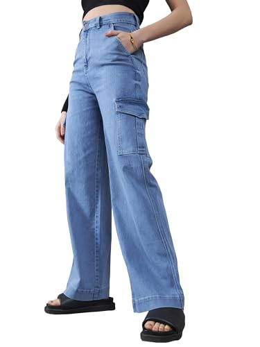 Image of Dolce Crudo High Rise Wide Leg Jeans for Women