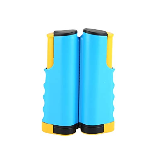 Non Slip Table Tennis Net Replacement with Stand Firm Clamp One-Piece Retractable Sport Supplies Grid Gym Portable Universal (Color : Blue and Yellow)