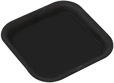 Poity Plant Flower Pot Saucer Plastic Square Base Water Planter Tray Garden Tools Black