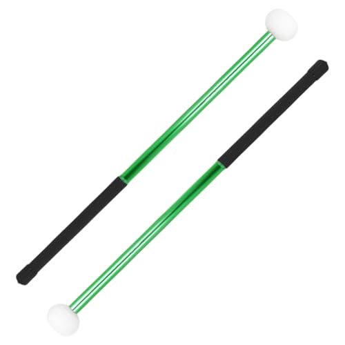 VICASKY 2 baquetas de batería con cabeza de fieltro y ejes de aleación de aluminio para sonido mejorado y durabilidad miniatura 7