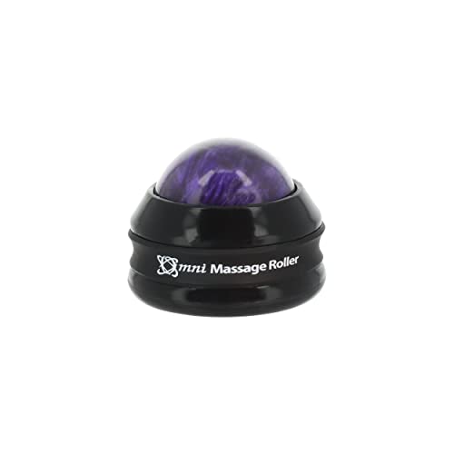 Core Products Mini Omni Massage Ball Manual Roller Massager for Self Massage Therapy Tool, White Cap - Purple
