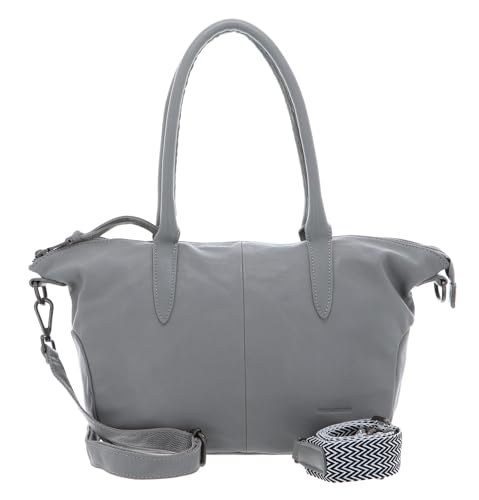 Bolso bandolera de cuero gris para la oficina y tus viajes