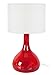 Tosel 64132 Lampada-Caraffa in vetro soffiato, in cotone, colore: rosso, 200 x 340 mm