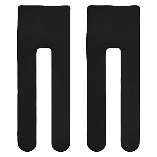 Offerta da 2 Paia Vignoni 2 Paia Collant Bimba caldo cotone morbido e molto elastico. Nero 4/6 Anni