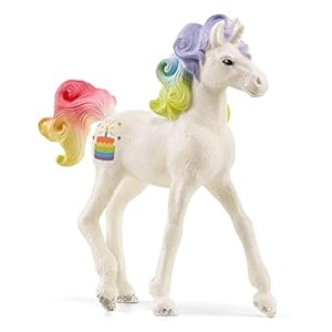 SCHLEICH 70742 speelfiguur verzameleenhoorn regenboogtaart, kleurrijk,Multi kleuren