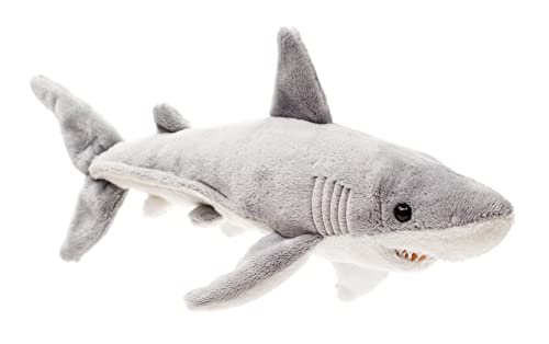 Uni-Toys - Tiburón Blanco - 25 cm (Longitud) - Pez de Peluche - Peluche