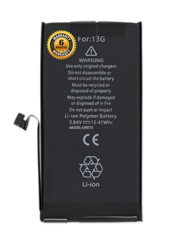 Image of THE BATTERY STORE Orignal Battery for iPhone 13 Battery with 6 Months warrenty and high capcity Battery Backup Carefully Check Your Phone Model and Purchase (for iPhone 13)