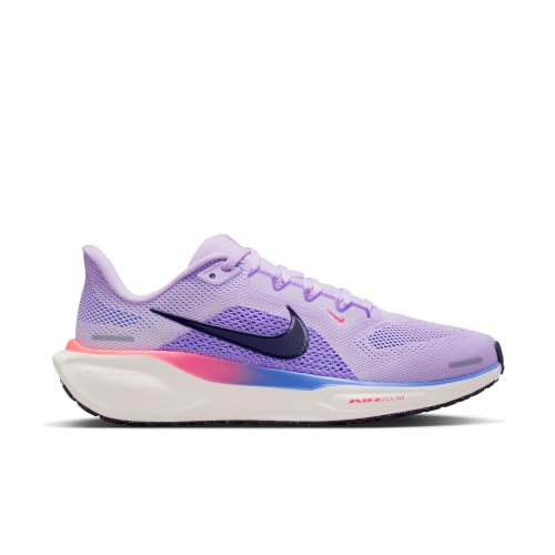 Image of Nike Women W Air Zoom Pegasus 41 Violet Mist /Purple Dynasty-Bright Violet Running Shoes 6 UK