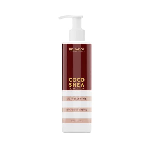 Image of THE LOVE CO. Coco Shea Body Lotion 100ml - Nourishing Formula for Dry Skin - Women & Men - Enhanced with Jojoba Oil, Shea Butter, Vitamin E - Best for Daily Moisturizing
