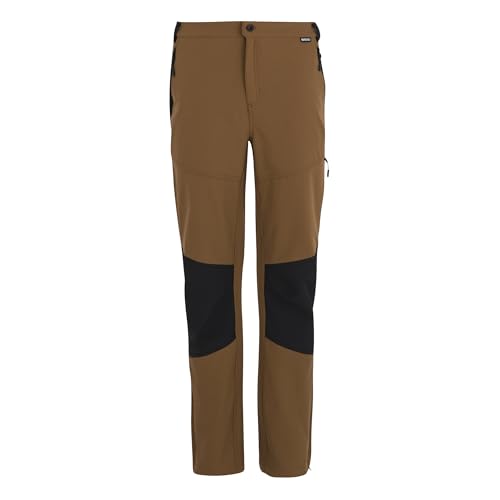 Regatta Mens Questra V Walking Trousers Water Repellent Stretch Winter Hiking Brown