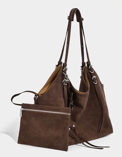 Slouchy Suede Hobo Bags Women Crescent Crossbody Purses Cute Underarm Shoulder Travel Bag Satchels Trendy Tote Handbag 20252