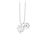 S925 Navidad copo de nieve personalidad colgante collar de plata esterlina cadena de clavícula regalo de mujer
