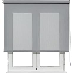 Screen Persianas VIEWTEX | Estor Enrollable Screen Apertura 10% Perla Gris 220 X 250cm | Fabricado en España | Garantia 5 años