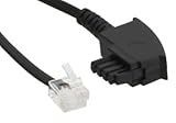  3 Stück TAE-F Kabel für DSL Splitter, InLine®, TAE-F Stecker an Western 6/2 DEC Stecker, 15m