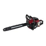 Excellent Performance: The 2-stoke engine with 58cc displacement, 10000rpm high speed, and 2.4KW high power, the high-magnetic flywheel with thickened blade design, the filter, the pressure-reducing valve, and the 20" guide chain can achieve fast cut...