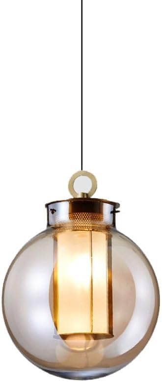 Lampe suspendue boule en verre E27 rétro pour une chambre chic