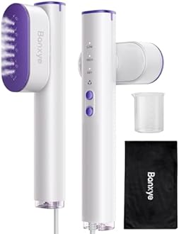 Steamer for Clothes, 2-in-1 Portable Travel Steamer & Iron, 100-240V Dual Voltage, 1-Second Wrinkle Removal, Large Panel, 3 Modes, Handheld Clothes Steamer for Home & Global Travel