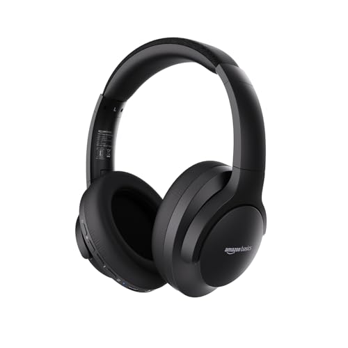 Amazon Basics Pro Series Wireless Noise Cancelling ANC Over Ear Headphone | Bluetooth Headset | USB Charging | 10 m Paring Distance | 74 Hours Battery Life | 40...