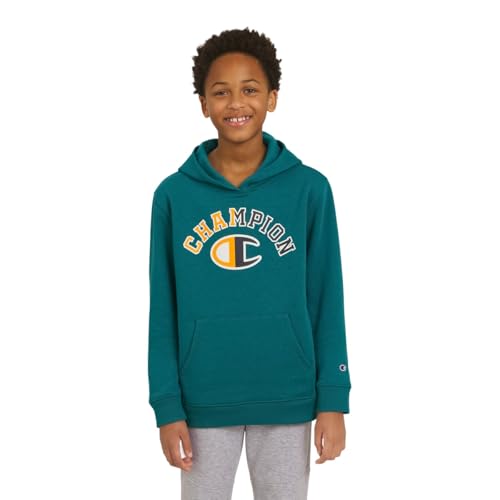 Image of Champion boys Graphic Hoodie Pullover Sweatshirt for Kids With Stylish Embellishments