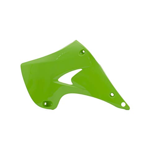 Plastiques de radiateur CEMOTO vert pour moto cross Kawasaki KX 125 et 250 2003-2008