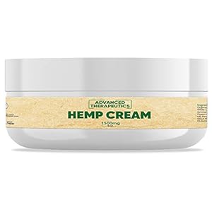 Advanced Therapeutics 1500 Mg Hemp Cream 4 Ounce Hemp Gel with Arnica Oil. Alleviate Knee Issues , Back Aches and Shoulder Discomfort with Tea Tree Oil Infused Joint Relief Cream