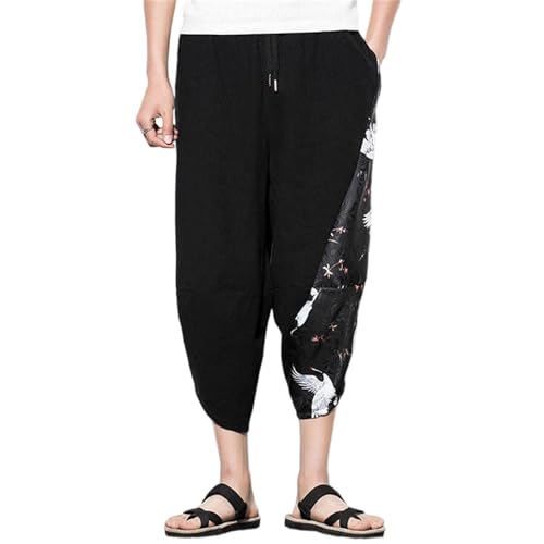 Pantalones ligeros de estilo japonés asimétricos y frescos para verano