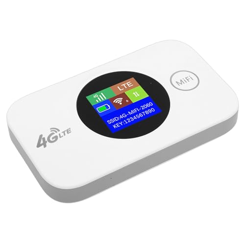 Image of Portable 4G WiFi Router, 300Mbps 4G LTE Mobile Hotspot, SIM Card Slot 3000mAh Battery with Computer Routers, Ideal for Travel Camping Outdoor Business