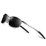 wearPro Sonnenbrille Herren Polarisiert, Sonnenbrille Damen Vintage, Sonnenbrille Frame Ultra Light für das Fahren Radfahren Reisen Outdoor