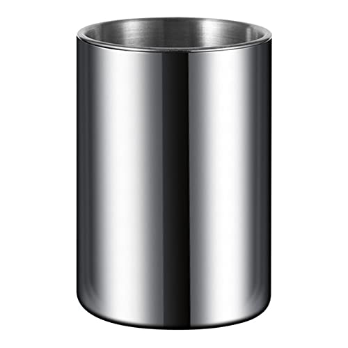 Edwol Car Ashtray With Lid Stainless Steel Smokeless Cigar Ashtray Windproof Self Extinguishing Butt Bucket For Outdoor Travel Home Office,Silver #TOP1