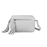 TRAGBARKEIT: Schultertasche, Umhängetasche, Cross-Over/Bodybag, Handtasche, Clutch, Schultergurt bis max. ca. 140 cm Lang, abnehmbar, verstellbar. MATERIAL Außen: 100% italienisches Leder / Innen: Stoff, Hergestellt: Made in Italy