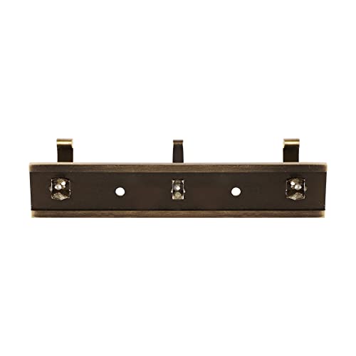 Image of Sainath Metal 3 Pin Antique Brass Finish Cloth Hanger Wall Mounted Bathroom Cloth Hooks /Khunti, Wall /Door Hooks Rail for Hanging Keys, Cloths, Towel (Pack of 2)