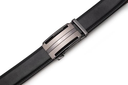 Image of Men's Belt, Ratchet Dress Casual Belt with Adjustable Automatic Buckle Trim to Fit