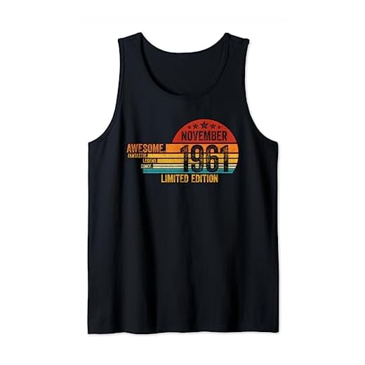 Regalo De Cumpleaños, Impresionante Desde Noviembre 1961 Camiseta sin Mangas