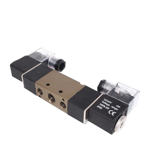Válvula solenoide 4V220-08 de 5 vías y 2 posiciones para control de aire AC220V 5