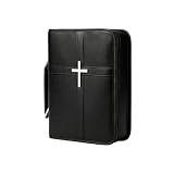 Genérico Cubierta para La | Organizador De Cuero PU con Asa | transportadora de | Estudio Y Oración Diaria, Uso Religioso Católico Cristiano, Mujeres Y Hombres Adultos