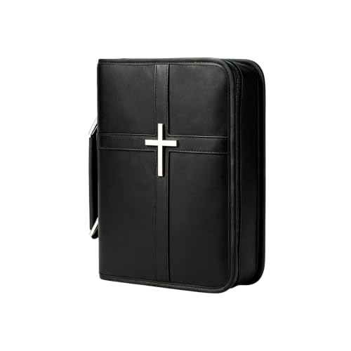 Housse de protection en cuir 27x21x7cm pour livre sacré et écritures